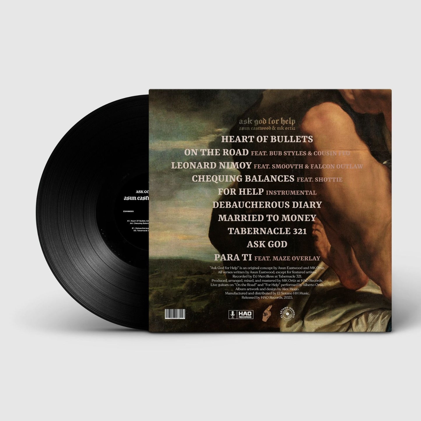 ASK GOD FOR HELP VINYL (LIMITED ARTIST COPIES)